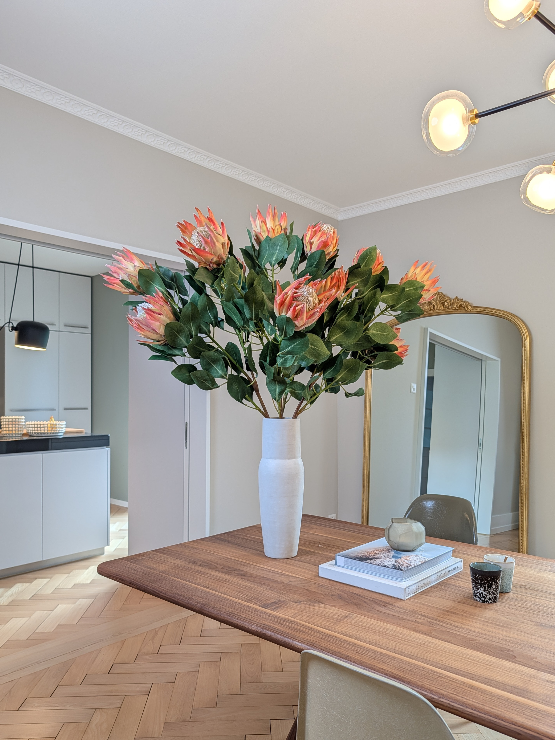 Branche de protéa 106 cm, 1 pièce - fleur artificielle