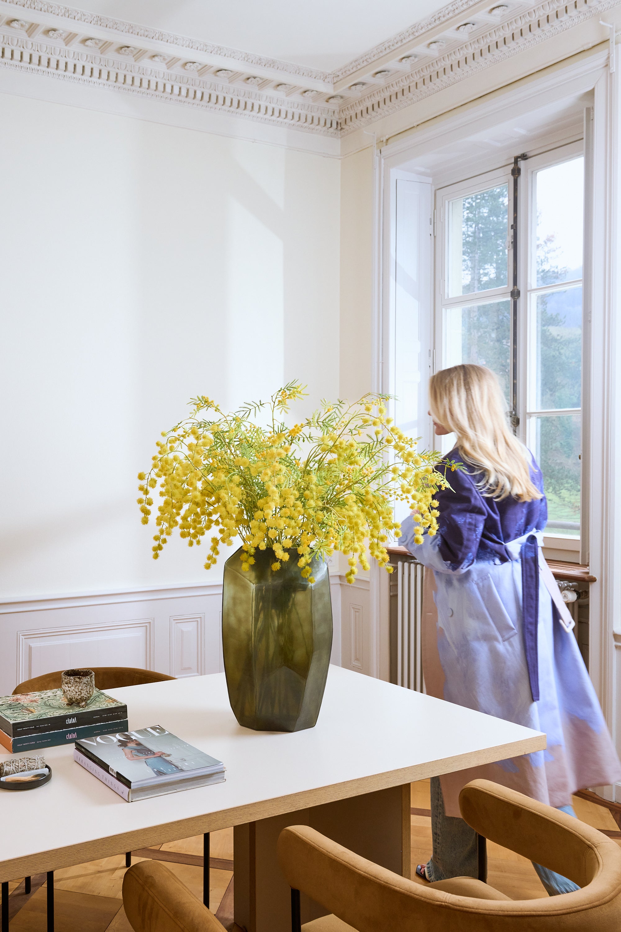 Mimosa branch 103 cm 1 piece - artificial branch