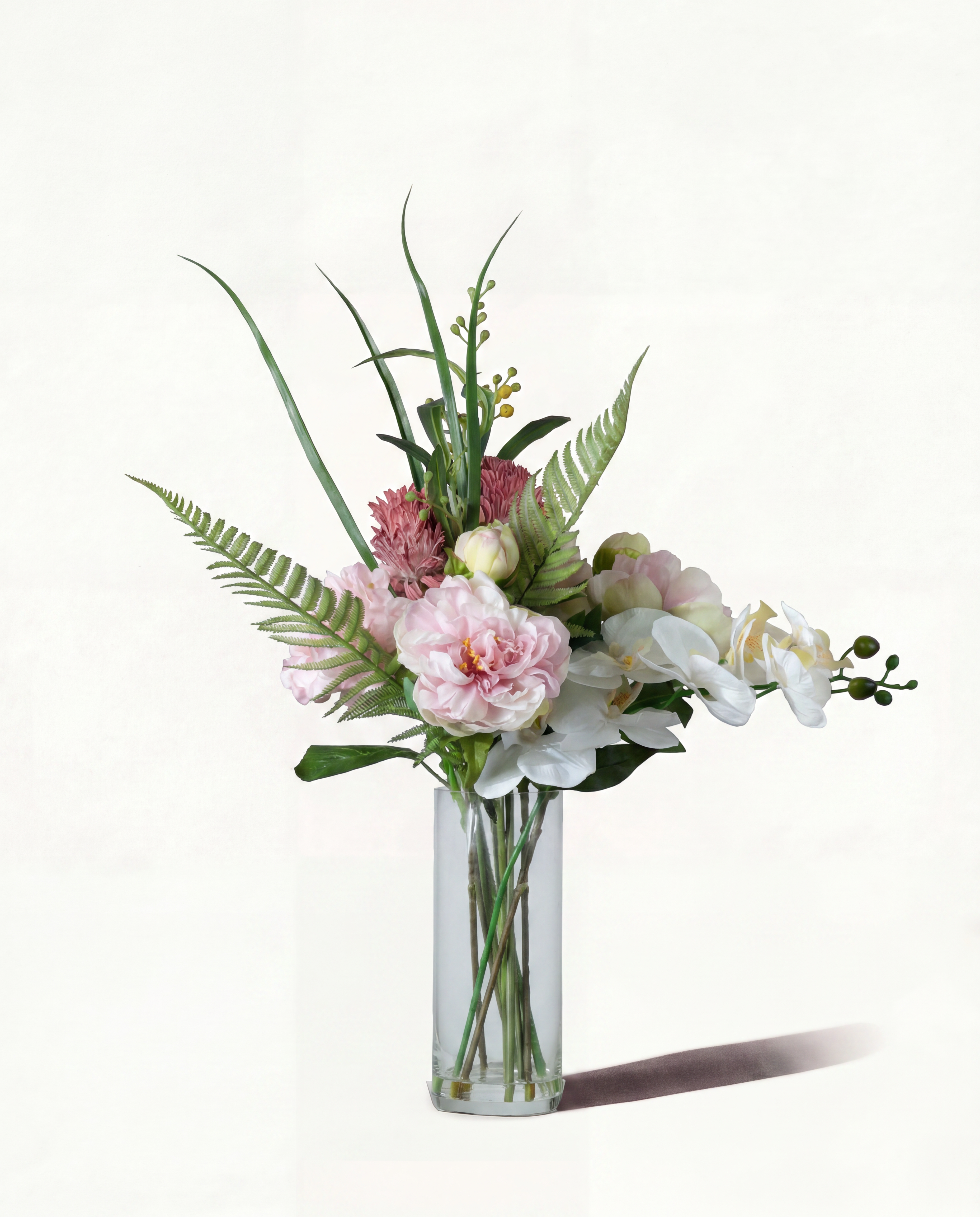 Bouquet "Valencia Pink" inkl. Vase - Grösse M