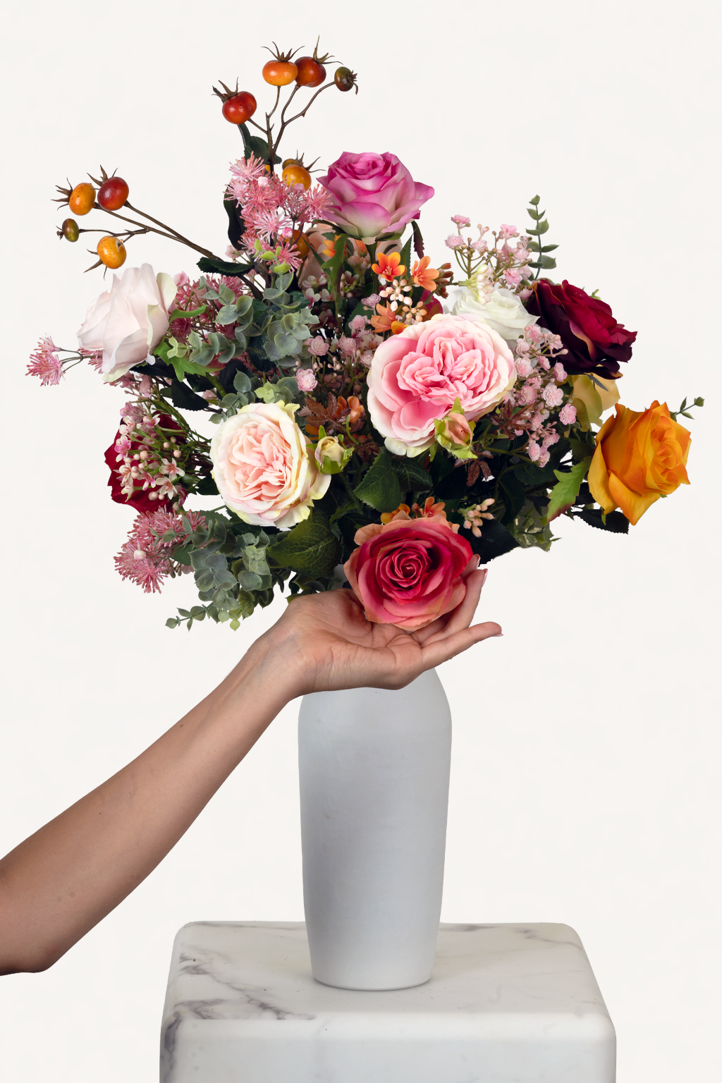 Bouquet "Flame Roses" - Grösse S