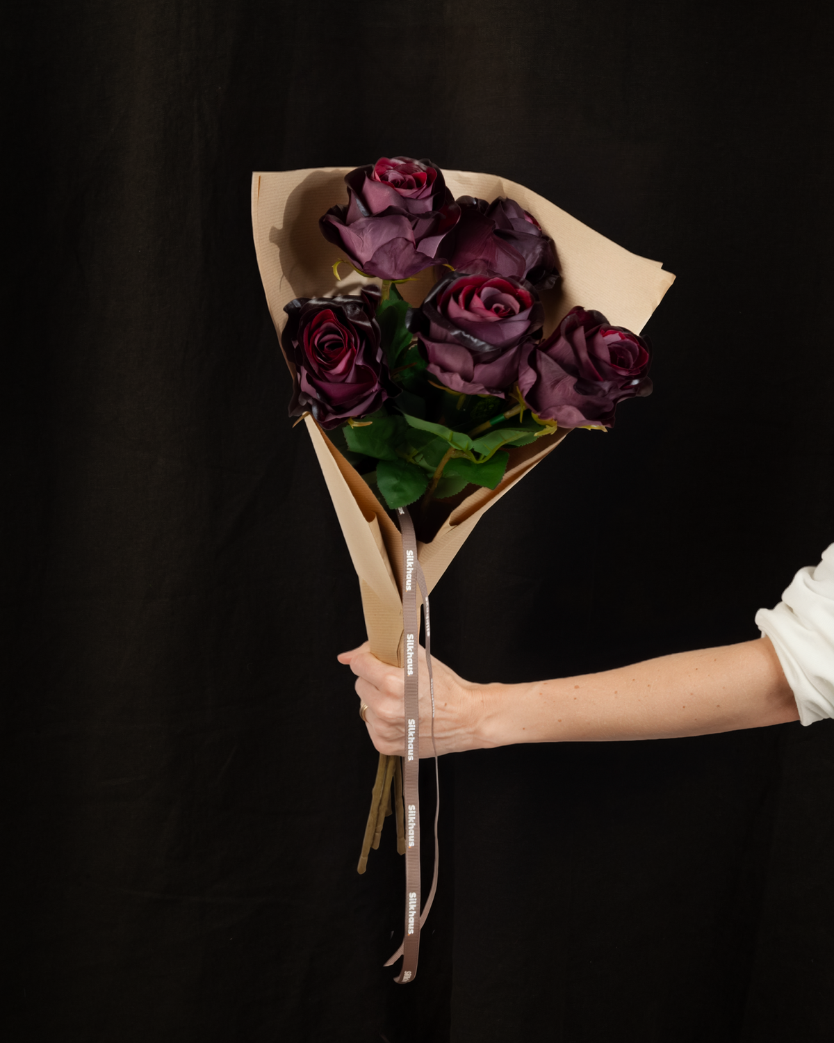 Rosen Bouquet "Burgund"