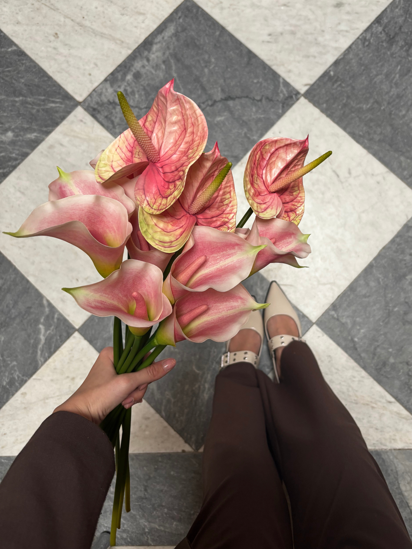 Flamingoblume 66 cm 1 Stk. - Kunstblume