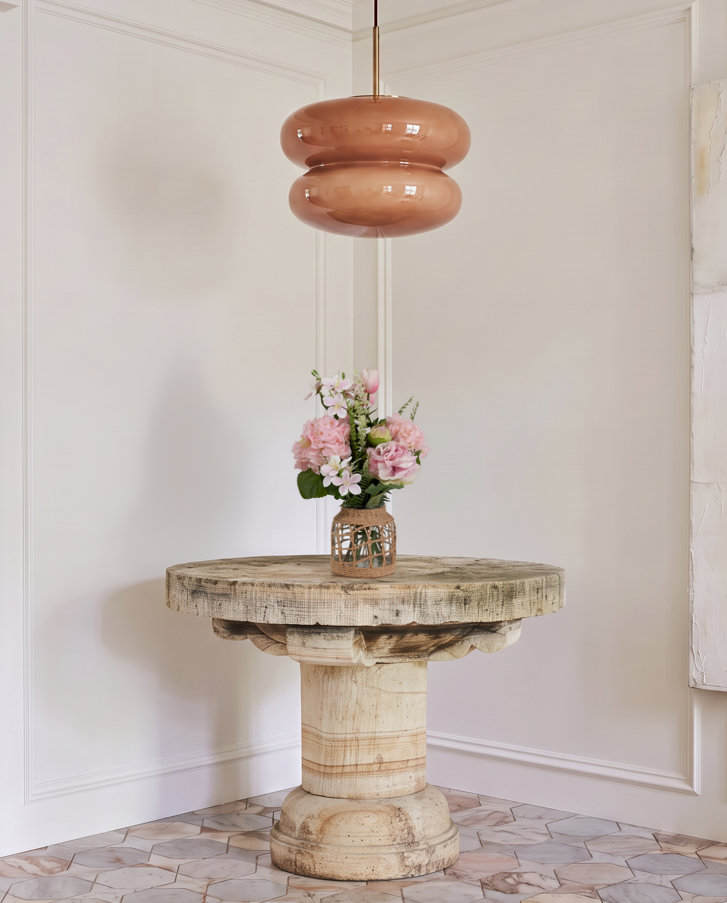 Bouquet "Murcia" avec vase - Taille S