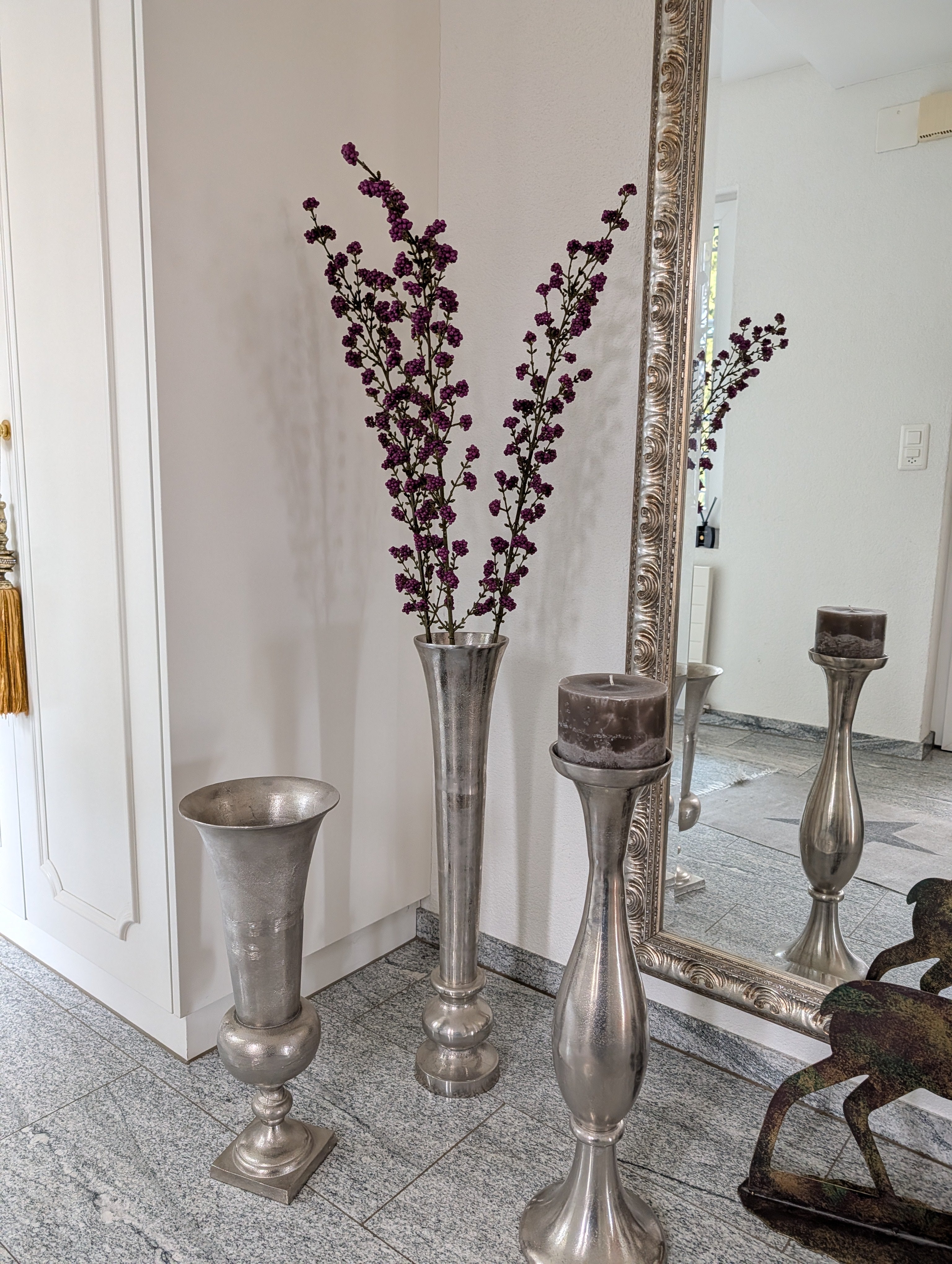 Branche de Callicarpa 120 cm, 1 pièce - branche artificielle