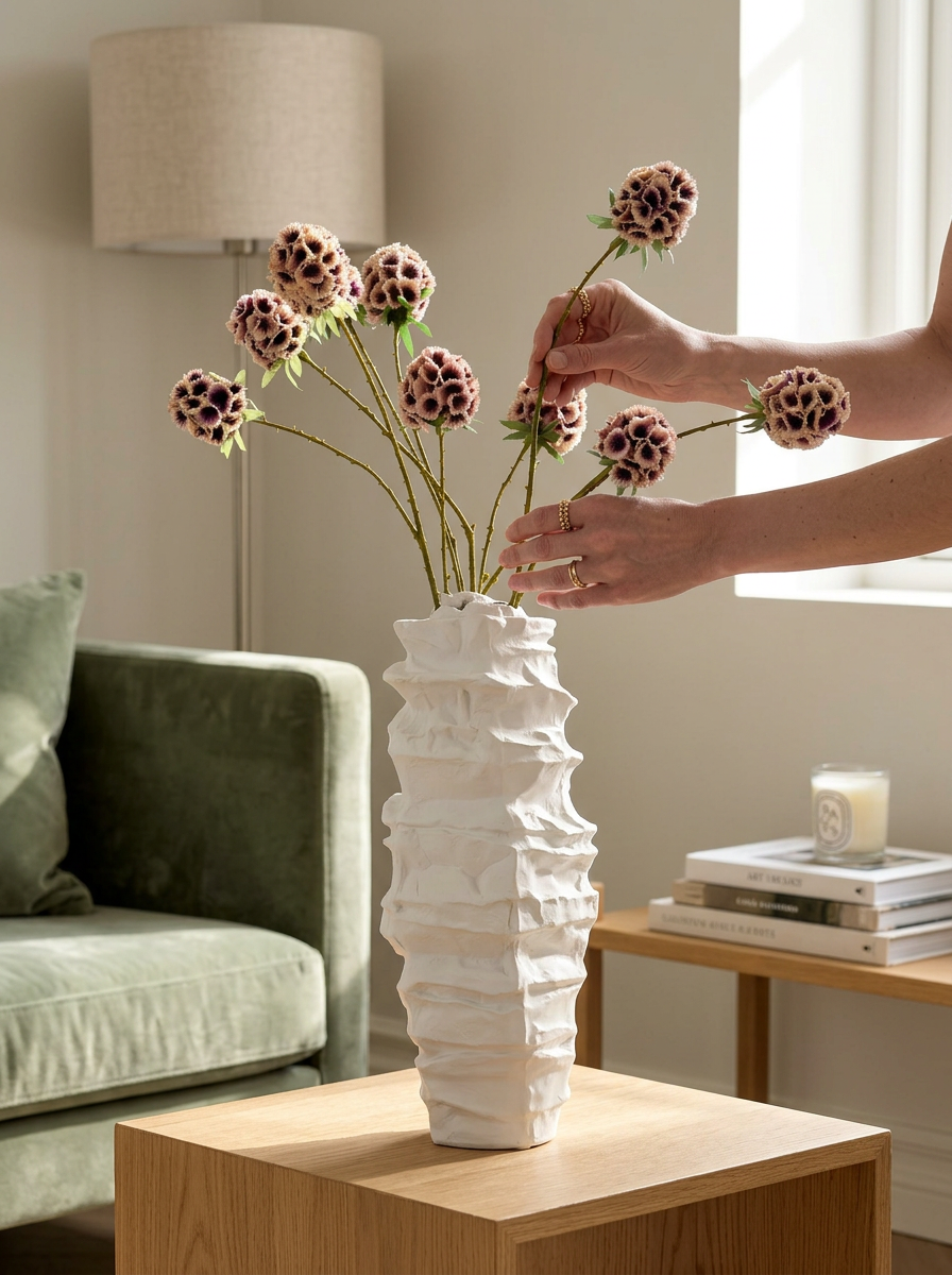 Scabieuse 72 cm 1 pce - Fleur artificielle