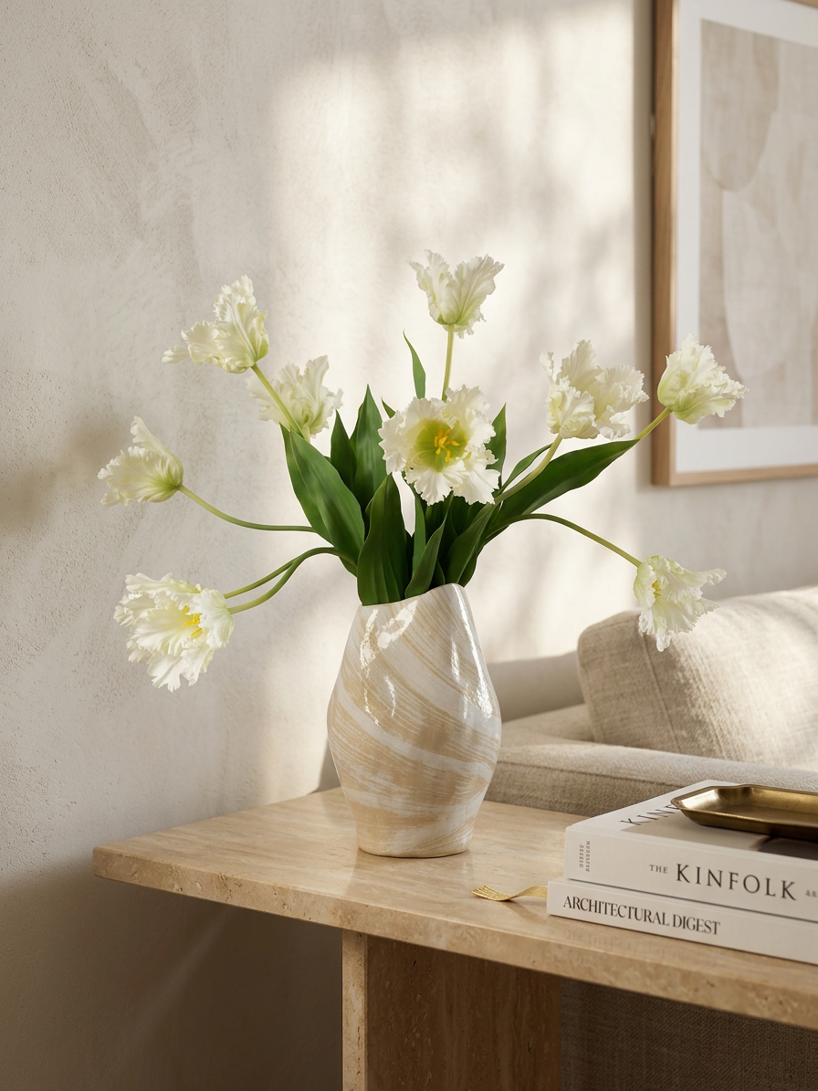 Tulipe perroquet 71 cm 1 pièce - fleur artificielle