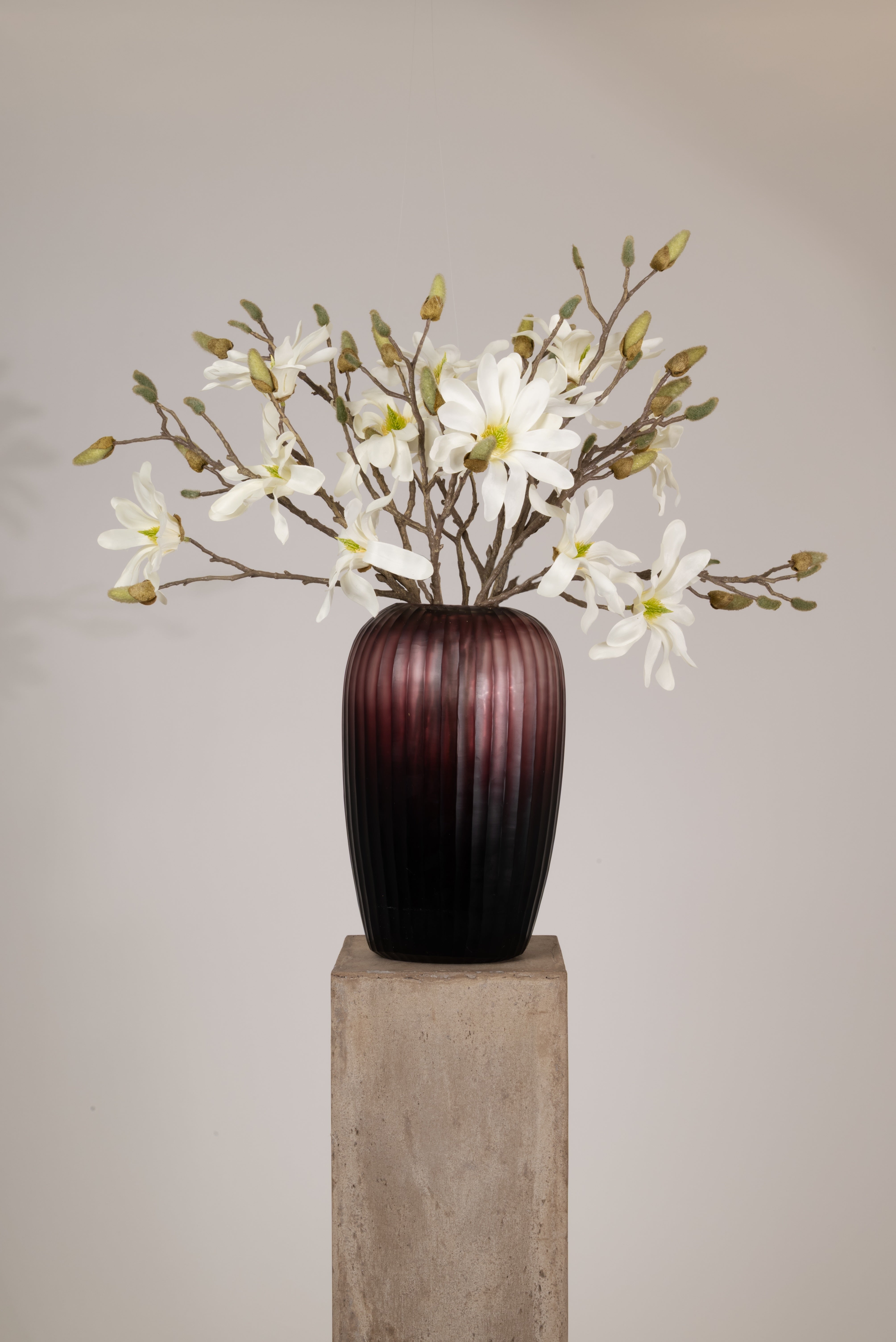 Branche de magnolia 71 cm, 1 pièce - branche artificielle 