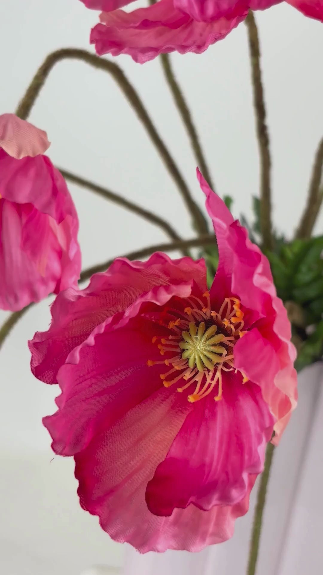 Video laden: Mohnblume 95 cm 1 Stk. - Kunstblume