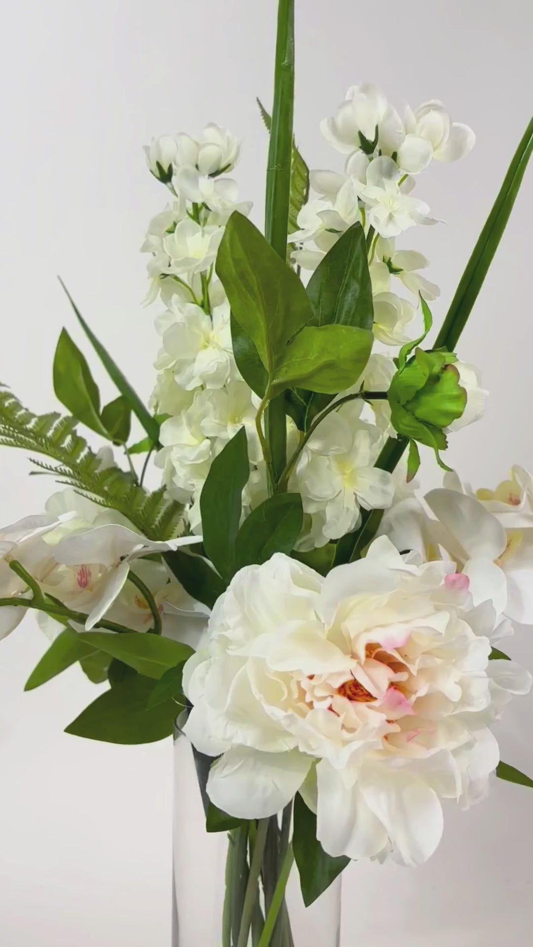 Video laden: Bouquet Valencia inkl. Vase - Grösse M