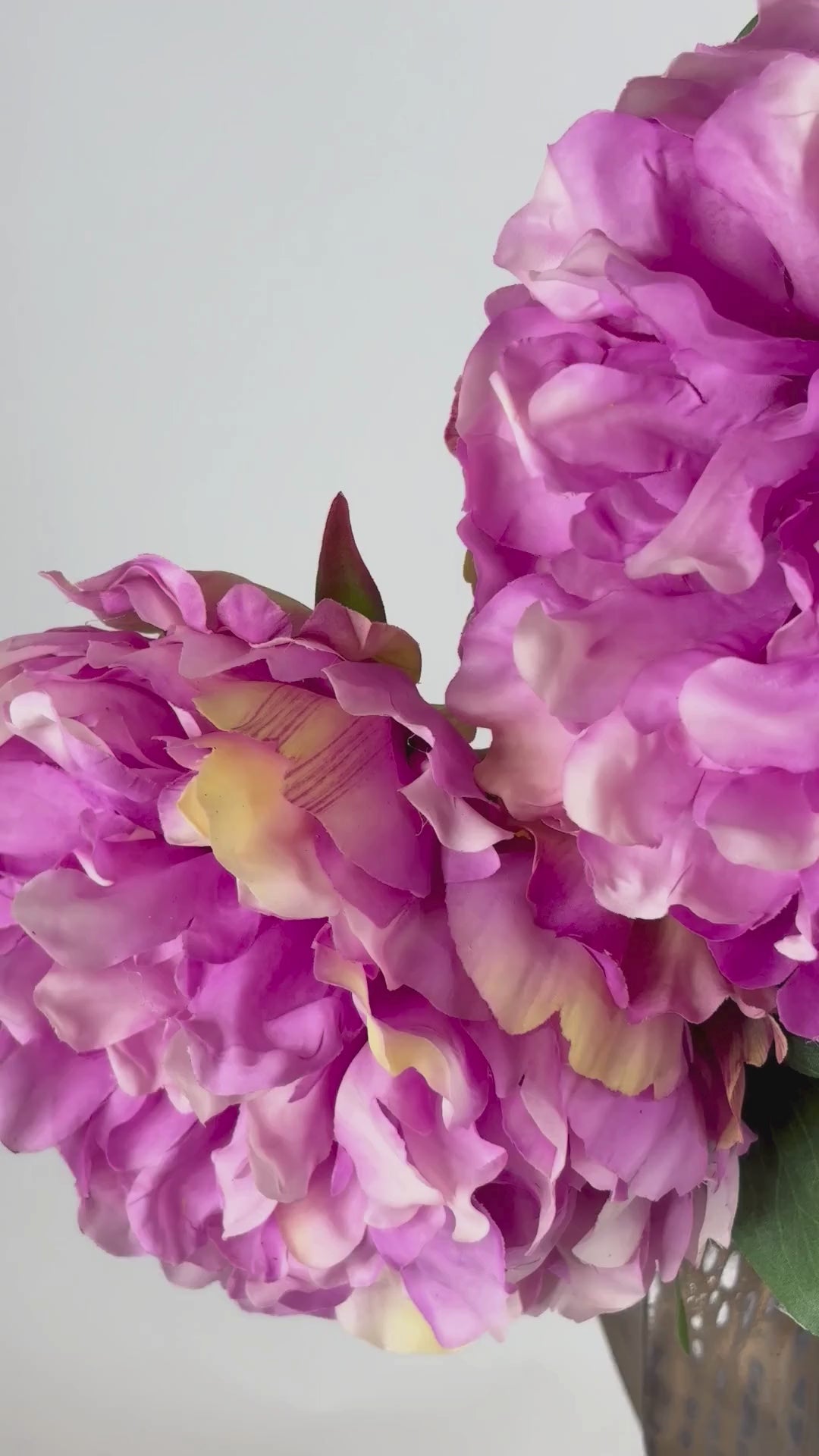 Charger la vidéo : Pivoine 73 cm 1 pièce - Fleur artificielle 