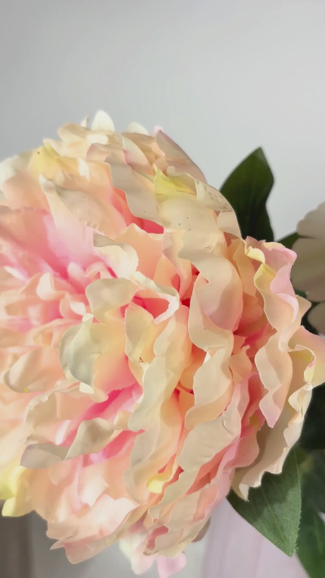 Charger la vidéo : Pivoine 73 cm 1 pièce - Fleur artificielle 