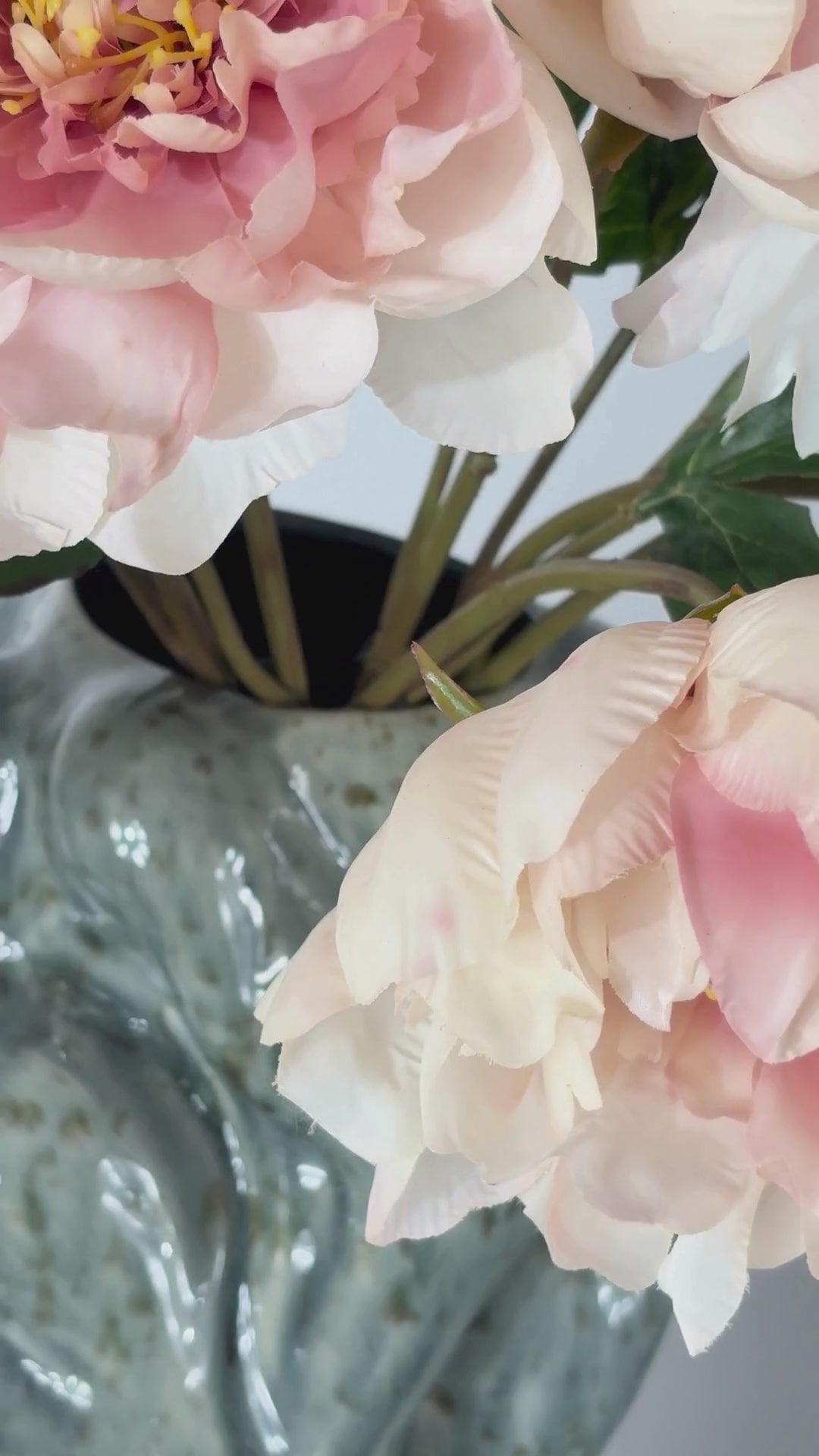 Charger la vidéo : Pivoine 56 cm 1 pce - Fleur artificielle