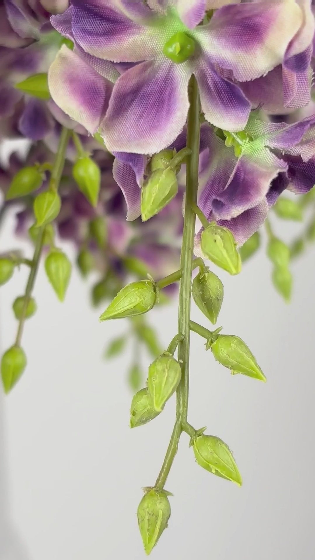 Charger la vidéo : Pied d'alouette 110 cm 1 pc - Fleur artificielle