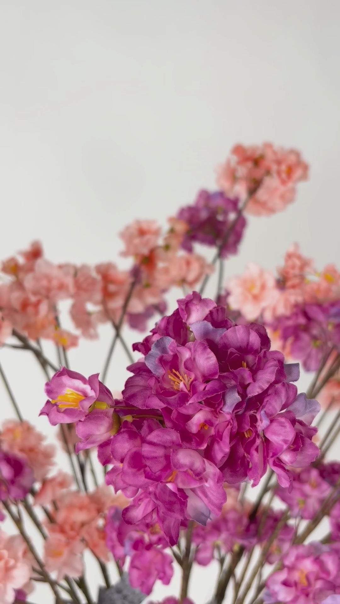 Load video: Cherry Blossom Branch 84 cm 1 pc. - Artificial Branch