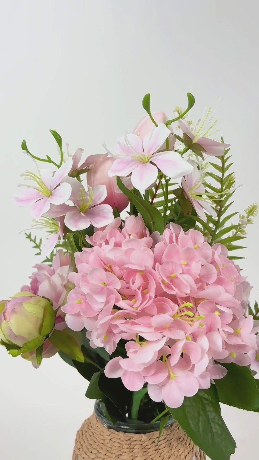 Video laden: Bouquet Murcia inkl. Vase - Grösse S