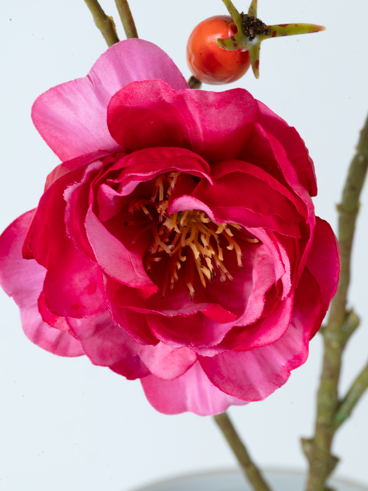 Rosehip branch 106 cm 1 piece - artificial branch