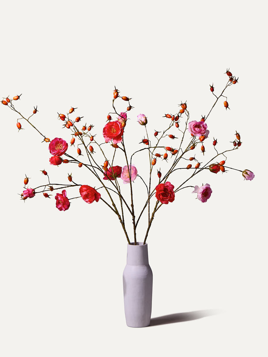 Rosehip branch 106 cm 1 pc. - Artificial branch
